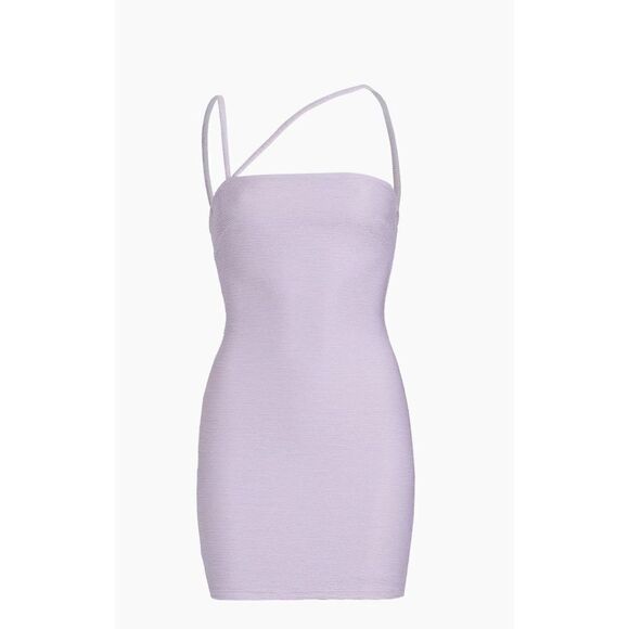 RUMER The Label Reverie Penelope Mini Bodycon Dress Lilac - Picture 2 of 9